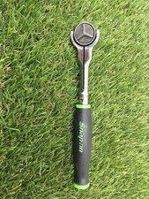 Snap-on Tools 14 Drive Soft Grip Round Swivel Head Ratchet Thnf72 Green Used