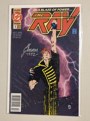 The Ray #1 Signed Joe Quesada DC Comics February 1992 In A Blaze Of Power