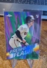 2019 Topps Chrome - Freshman Flash Chris Shaw #FF-11 Green Refractor /99 (RC)