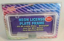 New Streetglow White Lite Glow Neon Light License Plate Frame New Streetglow White Lite Glow Neon Light License Plate Frame