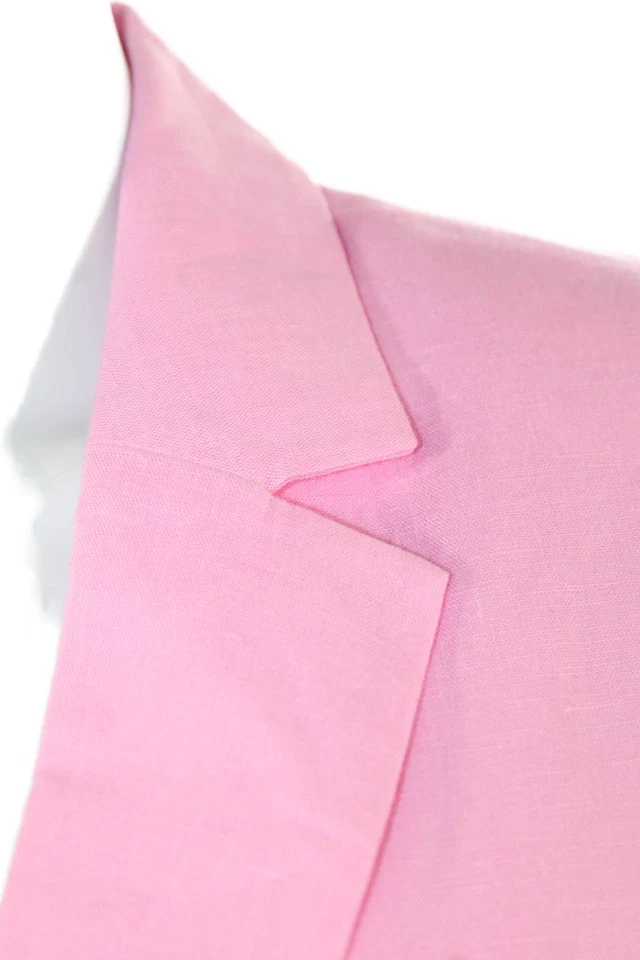 Blazer Cami NYC Mujer Owen Lino Manga Larga Rosa Caramelo Talla Pequeña Foto 2 de 4