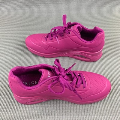 SKECHERS Women's UNO Stand On Air Sneakers Shoes Magenta 73690