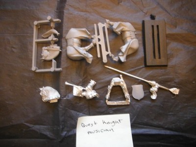 Warhammer, Bretonnian, 5th. ed.,Quest knight command, Musician, see pics