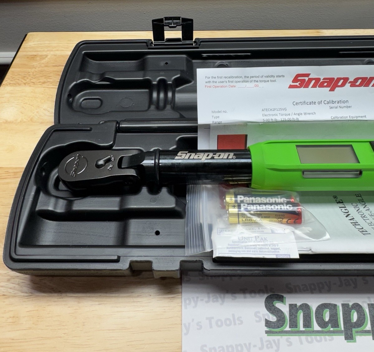 Snap-on Tools USA NEW GREEN 3/8” Flex-Head TechAngle Torque Wrench