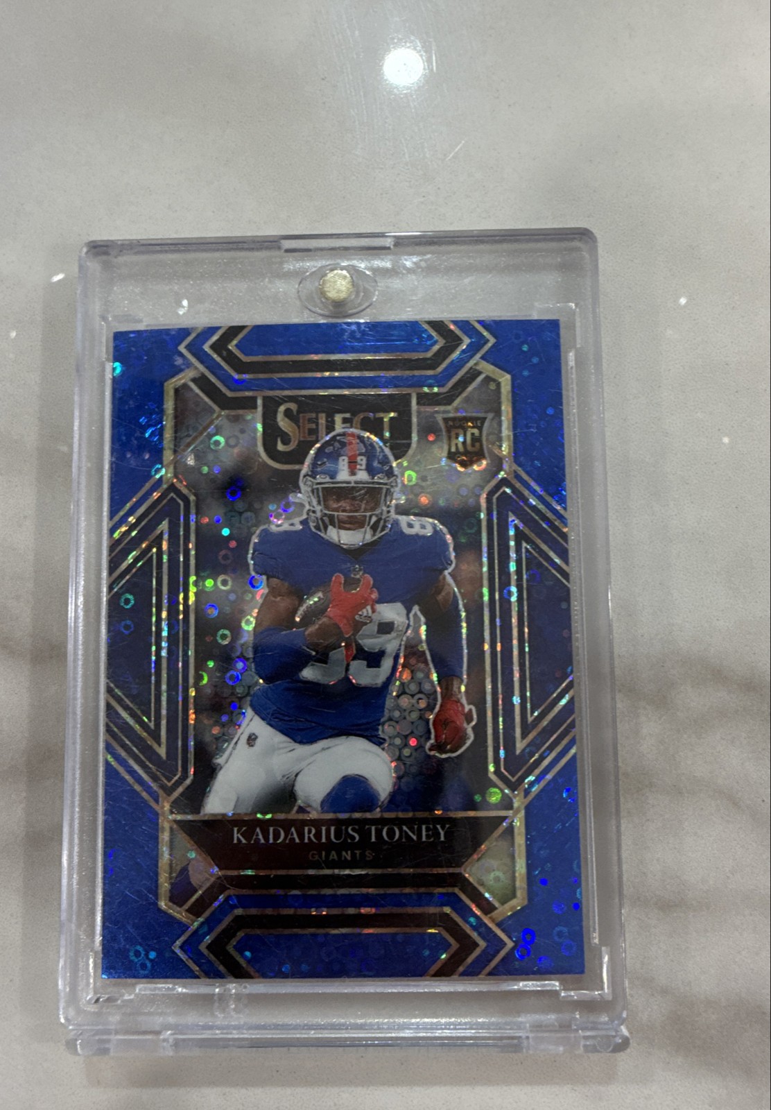 2021 Panini Select - Club Level Kadarius Toney #252 Blue Disco Prizm /25 (RC)