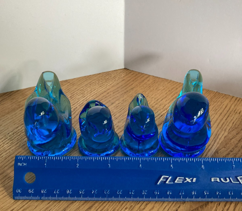 4 Bluebird of Happiness Glass Signed Leo Ward Dated Both Lg 1992 Sm 1993 & 2004 - Picture 20 of 21