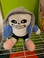 Undertale Official Plushie Sans w/Removeable Hoodie 10" Plush.