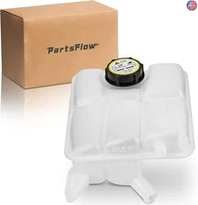 PartsFlow Coolant Reservoir Tank W/Cap Compatible With 2012-2018 Ford Focus