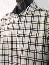 Express Dress Shirt Mens Plaid Size L Slim Comfort Detailed Pockets Button Up