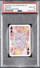 1999 BICYCLE POKEMON MINI PLAYING CARDS RED DECK 4 OF SPADES GENGAR PSA 10