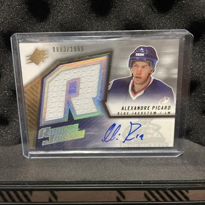 2005 UPPER DECK ROOKIE UPDATE ALEXANDRE PICARD 2005-06 SPX JERSEY AUTO RC /1999