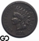 1875 Indian Head Cent Penny *Key Date* VF++