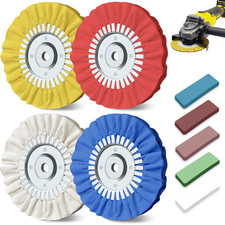 8 Airway Buffing Wheel 9pcs Aluminum Polishing Wheel Kit For Angle Grinder Po