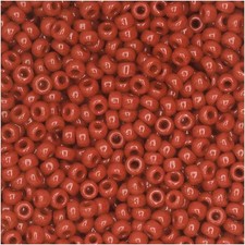 Miyuki Round Seed Beads, 11/0 Size, 8.5 Gram Tube, 408 Opaque Red