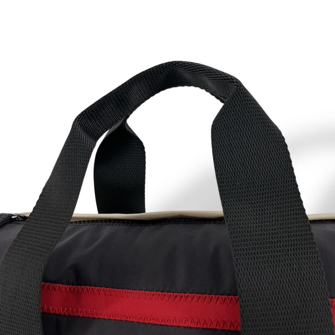 Prada Sport Mini Boston Bag Black Silver Nylon Two Tone Vintage Authentic thumbnail 5