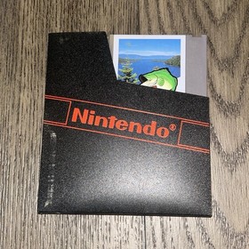 The Black Bass - NES Nintendo Fishing Game Tested Works With Dust Cover
