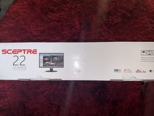 SCEPTRE 22 Inch LED Monitor Ultra Slim Pro Series 1920 1080 E225W-19203RT A