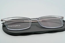 Thinoptics Frontpage +1.50 Reading Glasses Full Rim Rectangular Lightweight
