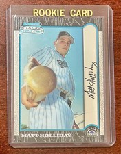 1999 Bowman Chrome Matt Holliday RC #400 Rockies Rookie Card. rookie card picture