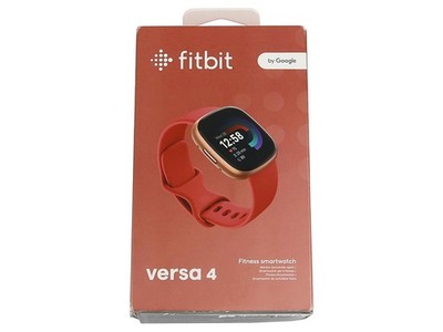 FITBIT VERSA 4 1.58'' AMOLED BLUETOOTH NFC GPS SMARTWATCH PINK SAND COPPER ROSE