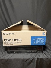 Sony CDP-CE215 5 Disc CD Changer Player Turns On Original Box