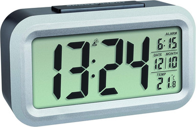 TFA Dostmann Lumio Digitaler Funk Wecker, 60.2553.01, Mit Funkuhr, Temperaturanz