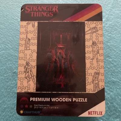 NEW Netflix Stranger Things Premium Wooden Puzzle INTO THE UNKNOWN