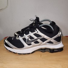 SCARPE DA GINNASTICA RUNNING UOMO NIKE ZOOM AIR SHOX 2:45 NERE ARGENTO TELA taglia 11 uomo