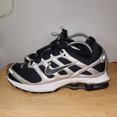 MENS NIKE ZOOM AIR SHOX 2:45 BLACK SILVER CANVAS RUNNING TRAINERS Size 11 Mens