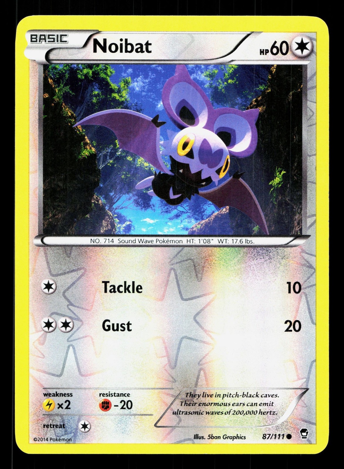 Noibat 87/111 Furious Fists LP Reverse Holo Pokemon Card TCG
