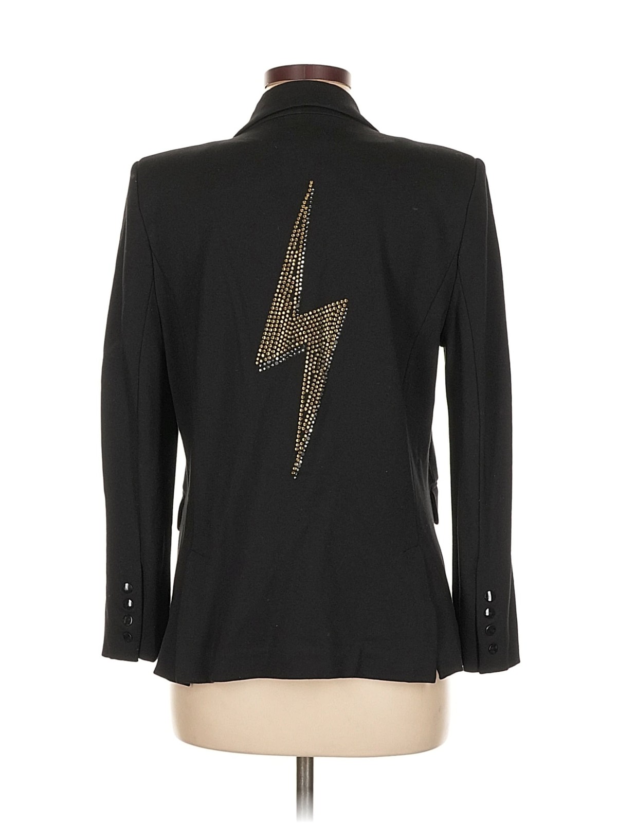 Central Park West Women Black Blazer M - image 2