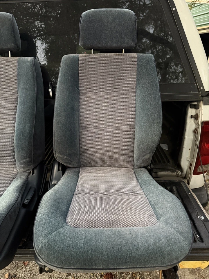 Raro par de asientos delanteros Honda Accord 1991-92 conductor pasajero azul Foto 3 de 4