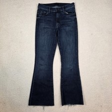 Mother Size 26 The Weekender Fray Mint Condition Flare Jeans Raw Hem High Rise