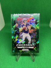 2024 Panini Prizm - Emergent J.J. McCarthy #19 Green Ice Prizm (RC)