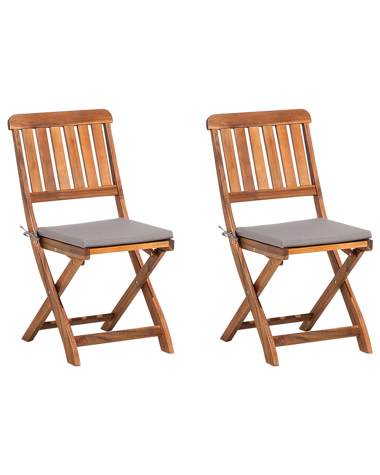 Sedia da giardino in legno di acacia 140x75cm 2pz Cento