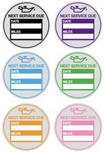 60 Pack 2 Inch Next Service Due Labels Oil Change Stickers Static Cling