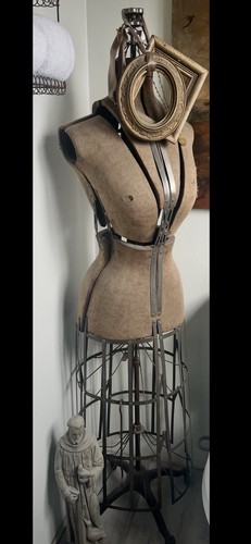 Antique Mannequin Metal Hoop Skirt General Store C.1900s