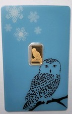 ★ 1 gram Gold Bar PAMP Switzerland Snowy Owl ★ Mint PAMP ★ Prooflike (PL)