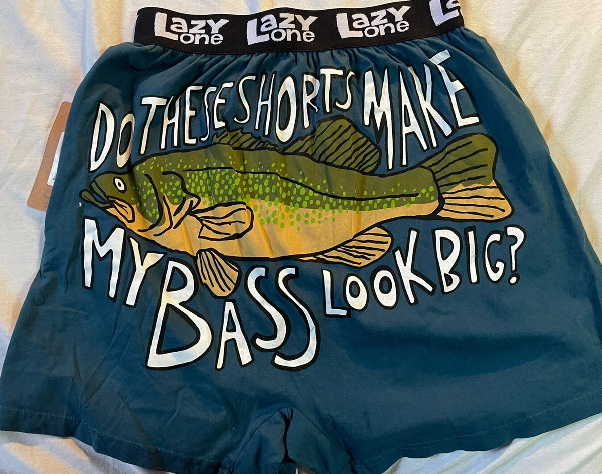 Lazy One Mens Do These Shorts Make My Bass Look Big Funny Size