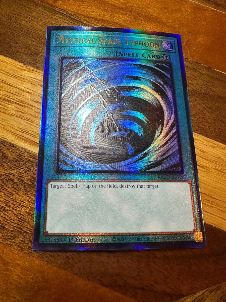 アジア版　サイクロン　Mystical Space Typhoon Yugioh Mystical Space Typhoon 1st Edition Secret Rare LCYW