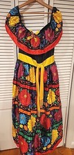 Sugar Skull Beauty Halloween Costume Adult Day of the Dead XL 14-16 NEW No Accs