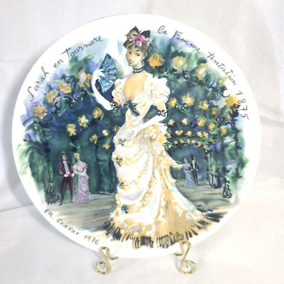 Limoges  Les Femmes Du Siècle 1875 Plate D'Arceau Premier Edition