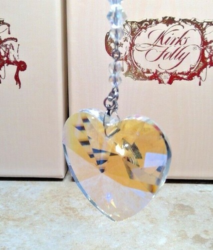Kirks Folly Fairy Heart Wishing Crystal Ornament window, key ring, bag car charm - Picture 5 of 8