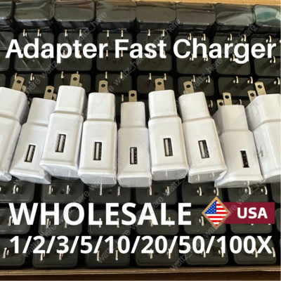 USB Fast Charger Block Wall Power Adapter Head Lot For Samsung Google LG Android