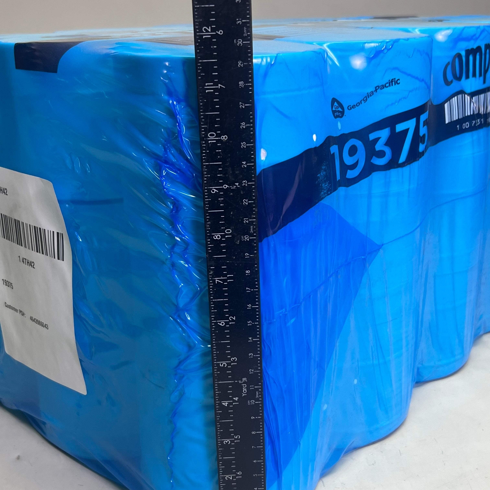 COMPACT 2-Ply Toilet Tissue Paper 1000 Sheets, 36 Rolls per Case, 4x3.8 White