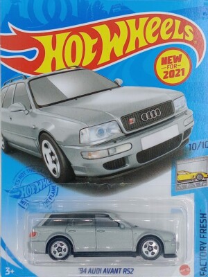 Hot Wheels  94 Audi Avant RS2 Grey #157 Factory Fresh 10/10 New For 2021