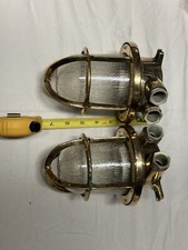 Vintage Antique Bulkhead Passageway Light (Each Sold Separately)