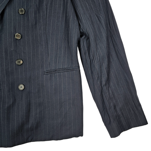 Neil Barrett Mens Navy 100% Wool Pinstripe Jacket Size 52 Slim Fit - Imagen 3 de 7