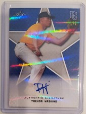 2020 Leaf PG National Showcase Blue Trevor Haskins Autograph RC 1/1 Auto