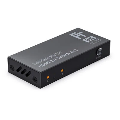 FEINTECH HDMI 2.1 Switch Umschalter 2x Player oder 2x TV 4K 120Hz 8K Ultra-HD B-Ware